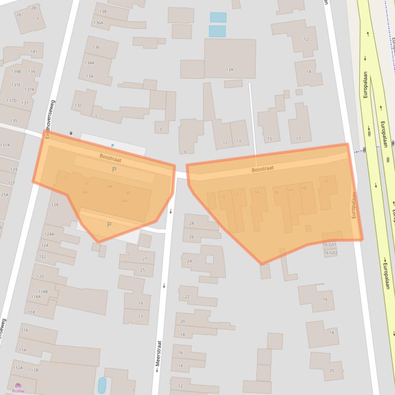 Kaart van postcodegebied 5552JD.