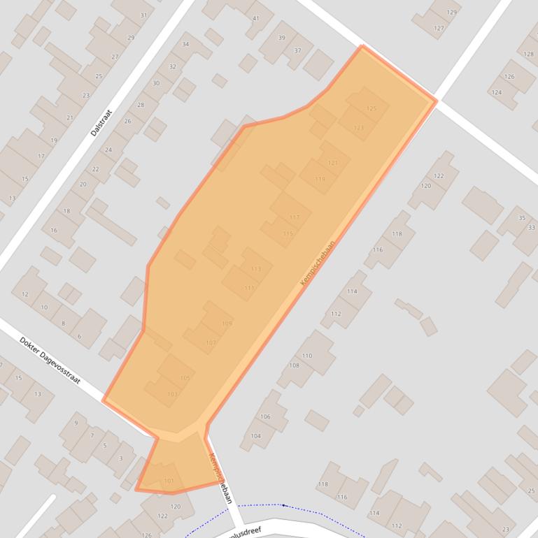 Kaart van postcodegebied 5552KA.