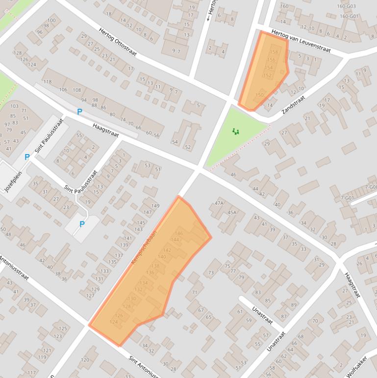 Kaart van postcodegebied 5552KD.