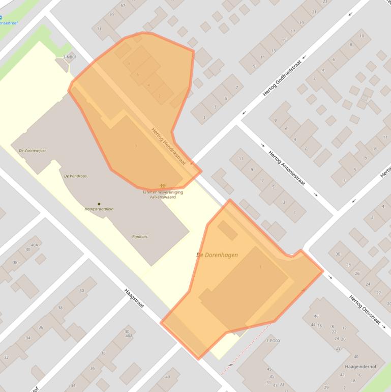 Kaart van postcodegebied 5552KK.