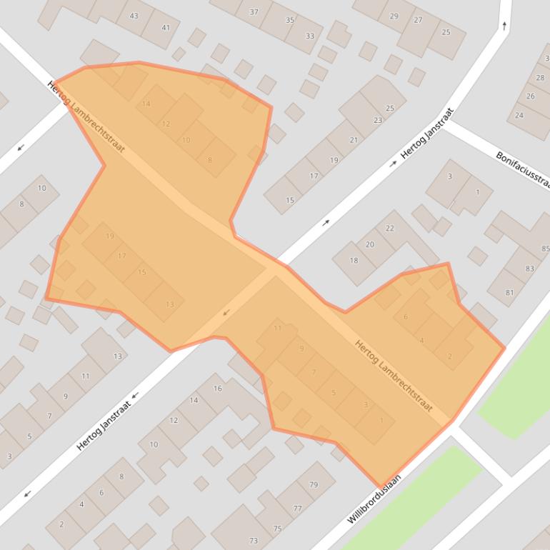 Kaart van postcodegebied 5552KN.