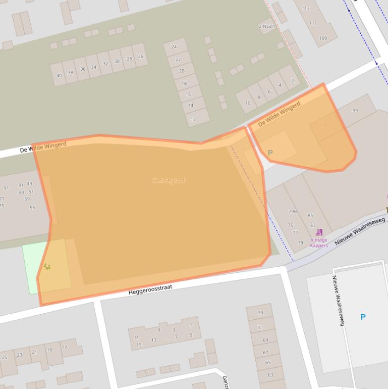 Kaart van postcodegebied 5552NE.