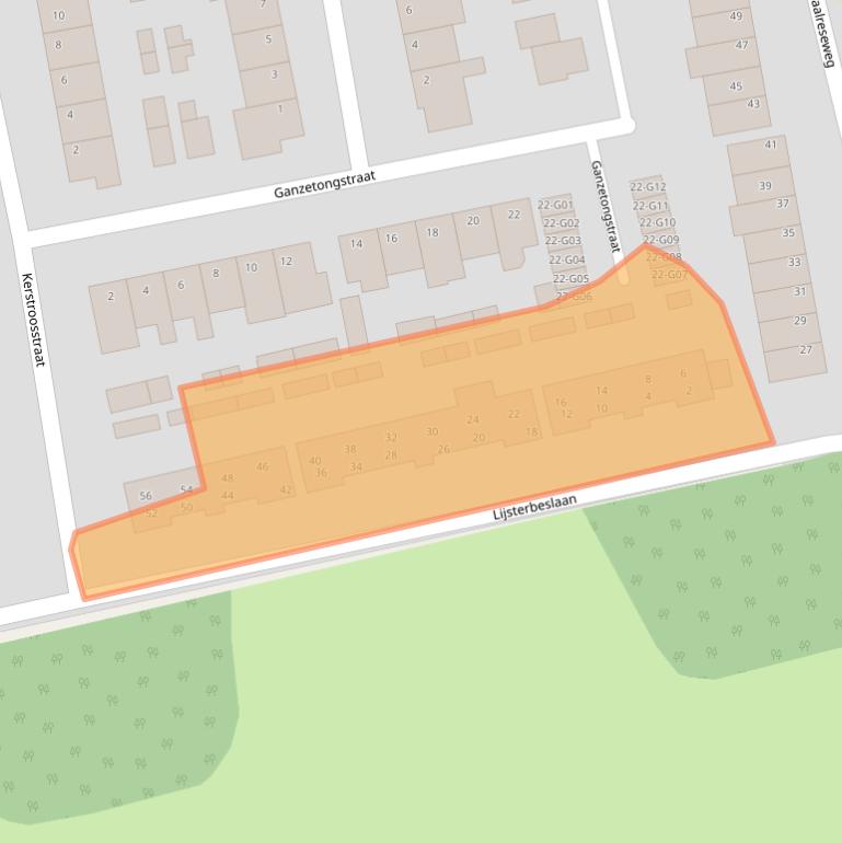 Kaart van postcodegebied 5552PA.