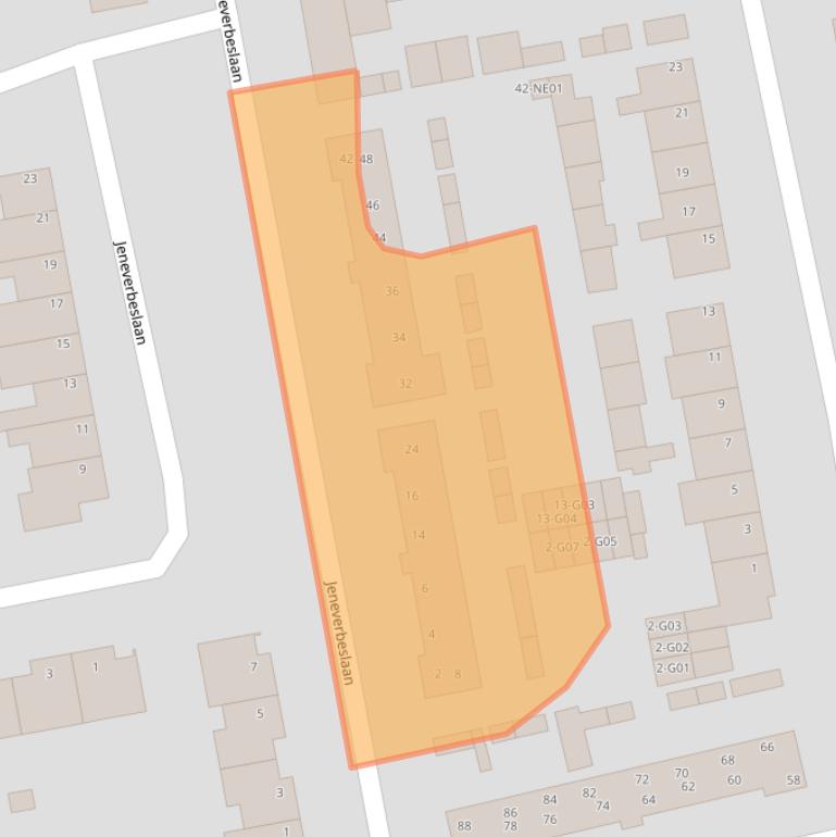 Kaart van postcodegebied 5552PN.