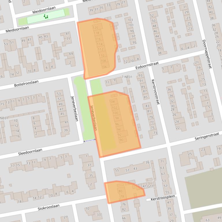 Kaart van postcodegebied 5552PR.