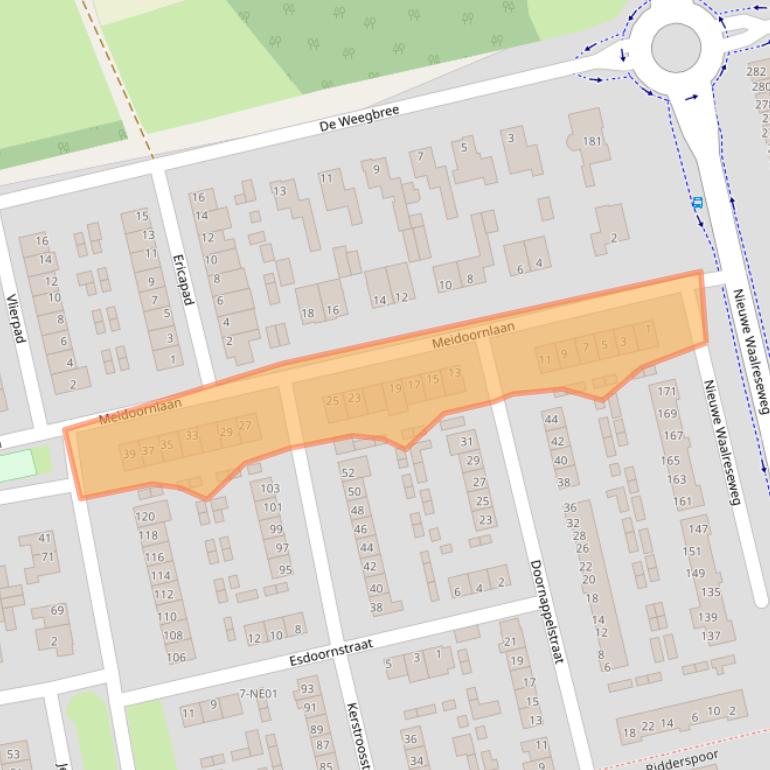 Kaart van postcodegebied 5552RH.