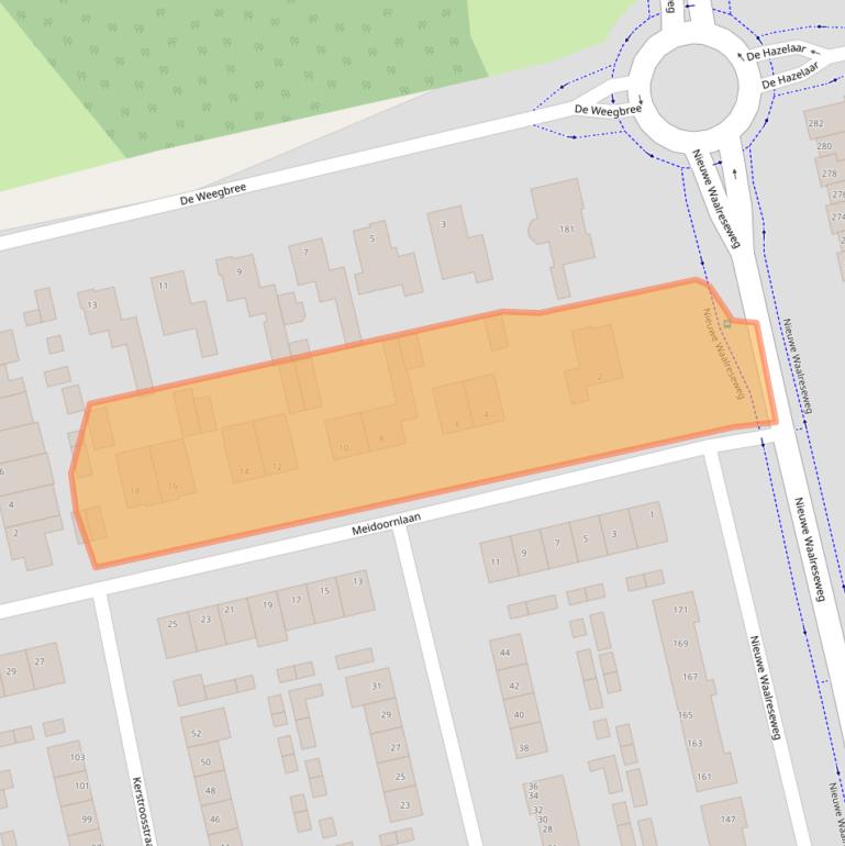 Kaart van postcodegebied 5552RK.