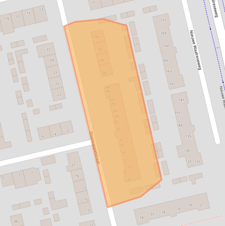 Kaart van postcodegebied 5552RN.