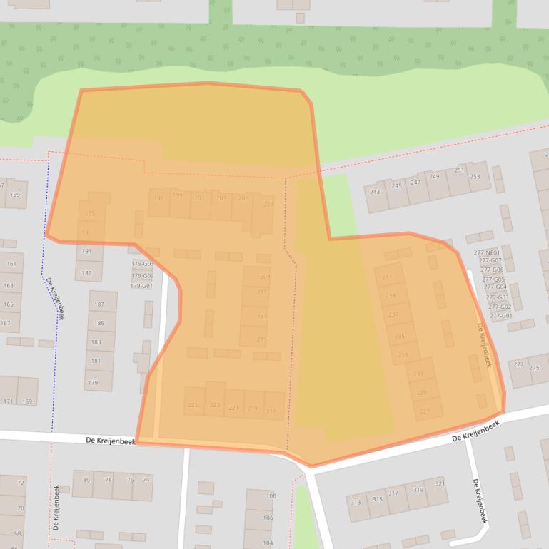 Kaart van postcodegebied 5553BE.