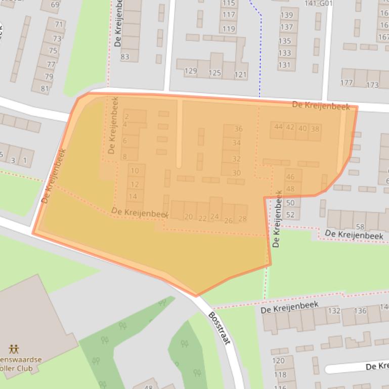 Kaart van postcodegebied 5553BL.