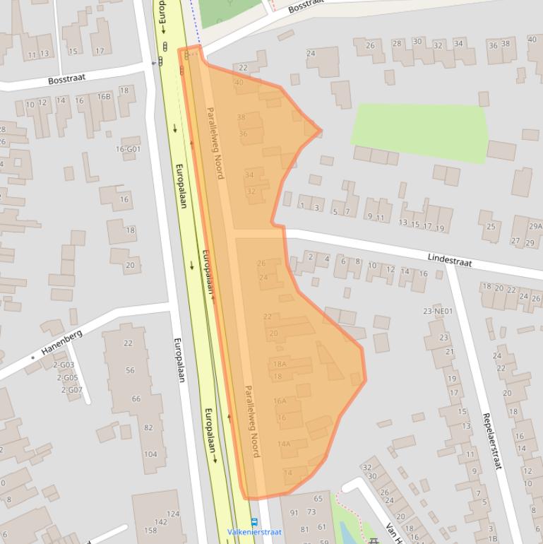 Kaart van postcodegebied 5553CA.