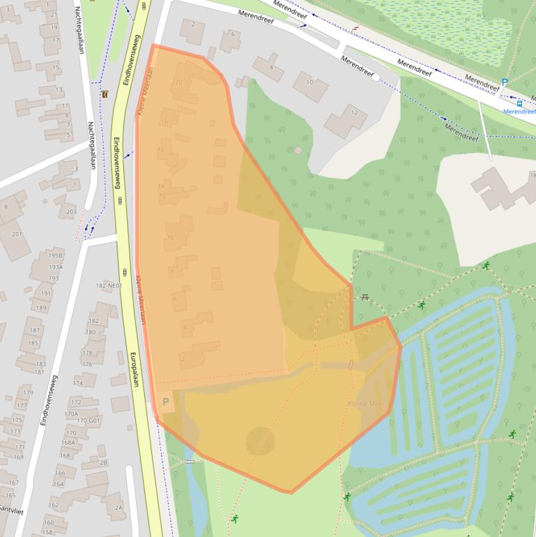 Kaart van postcodegebied 5553CB.