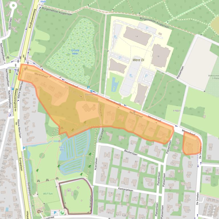 Kaart van postcodegebied 5553CD.