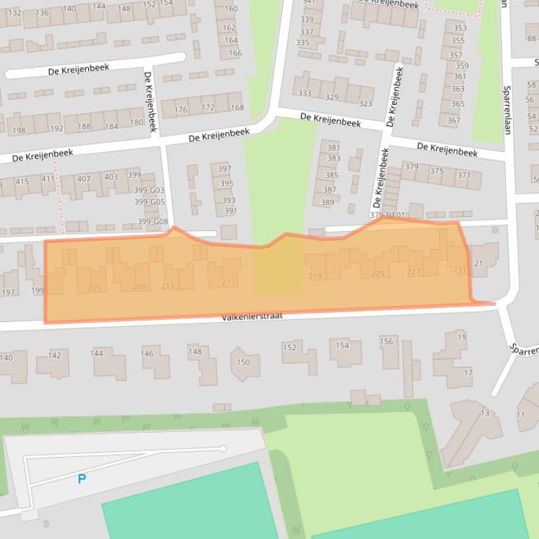 Kaart van postcodegebied 5553CS.