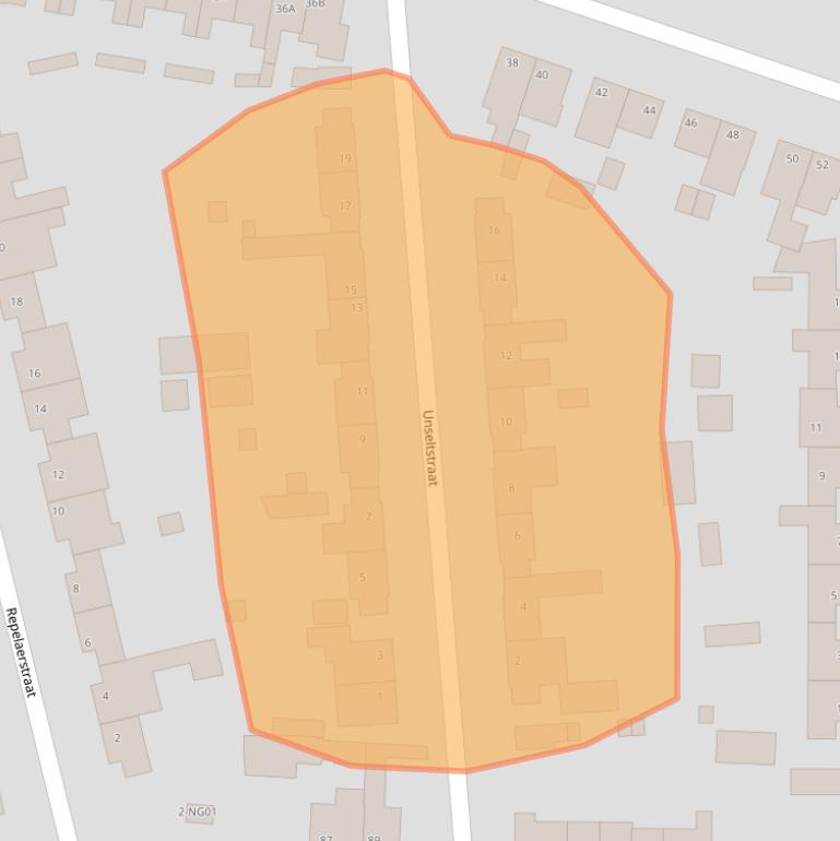 Kaart van postcodegebied 5553EH.