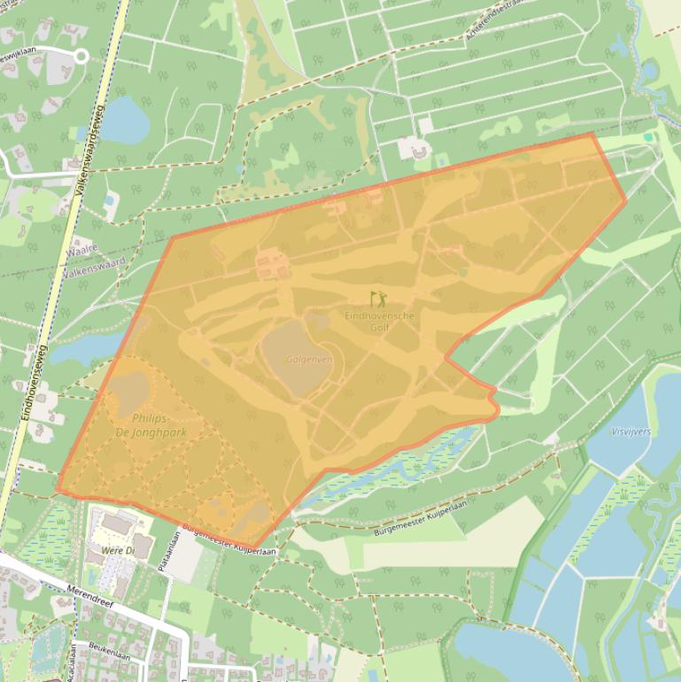 Kaart van postcodegebied 5553VB.