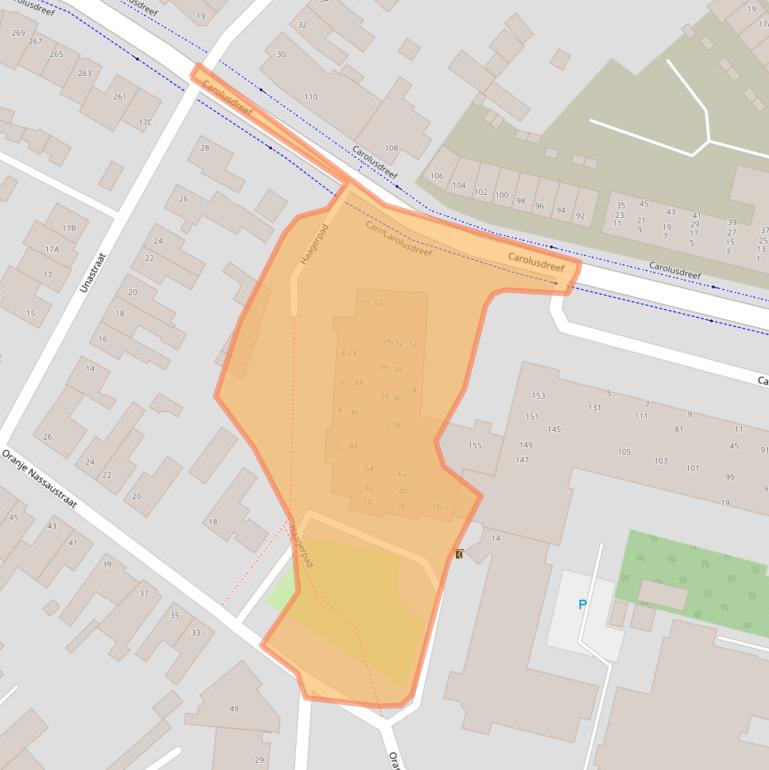 Kaart van postcodegebied 5554BD.