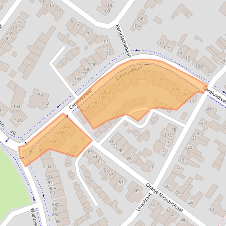 Kaart van postcodegebied 5554BG.