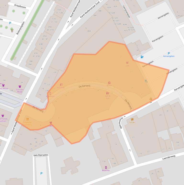 Kaart van postcodegebied 5554CM.