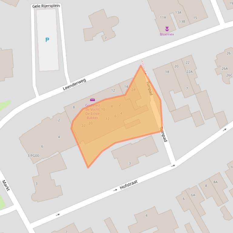 Kaart van postcodegebied 5554CT.