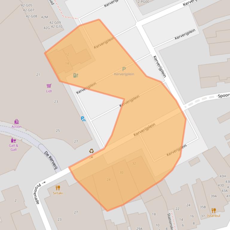 Kaart van postcodegebied 5554CX.