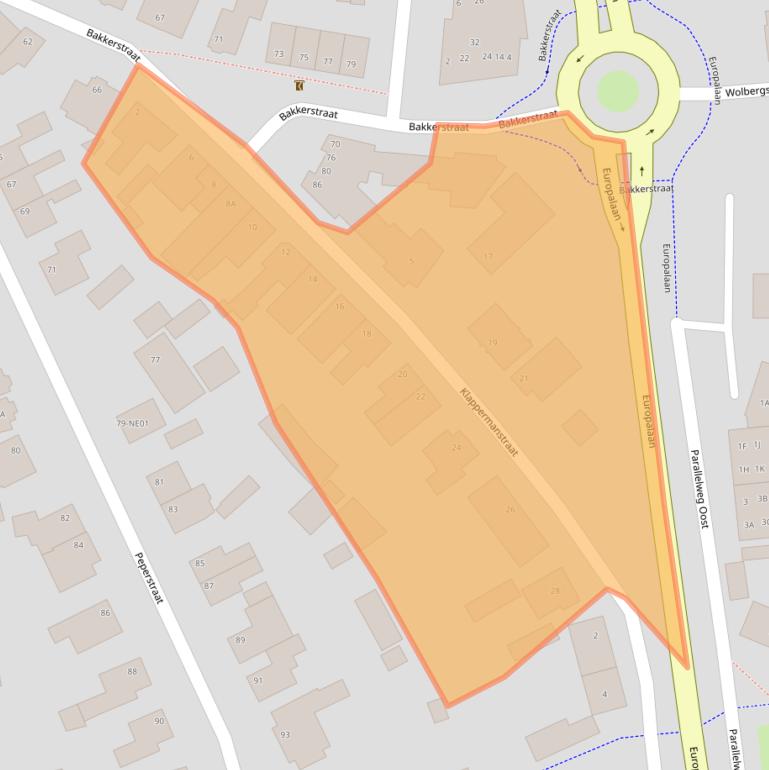 Kaart van postcodegebied 5554EM.