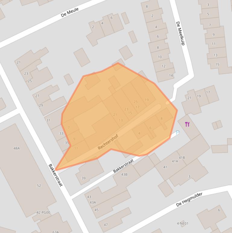 Kaart van postcodegebied 5554EZ.