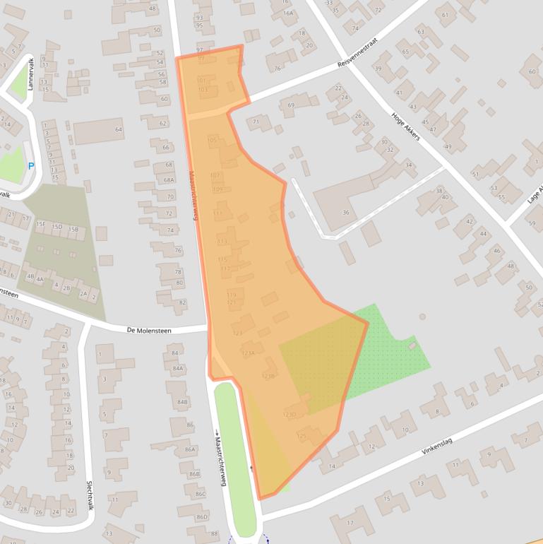 Kaart van postcodegebied 5554GH.