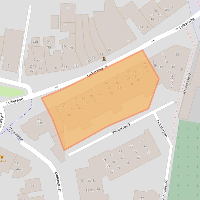 Kaart van postcodegebied 5554GP.