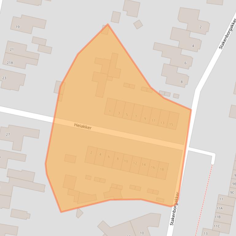 Kaart van postcodegebied 5554GW.