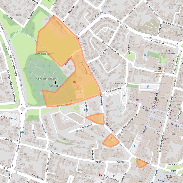 Kaart van postcodegebied 5554HA.
