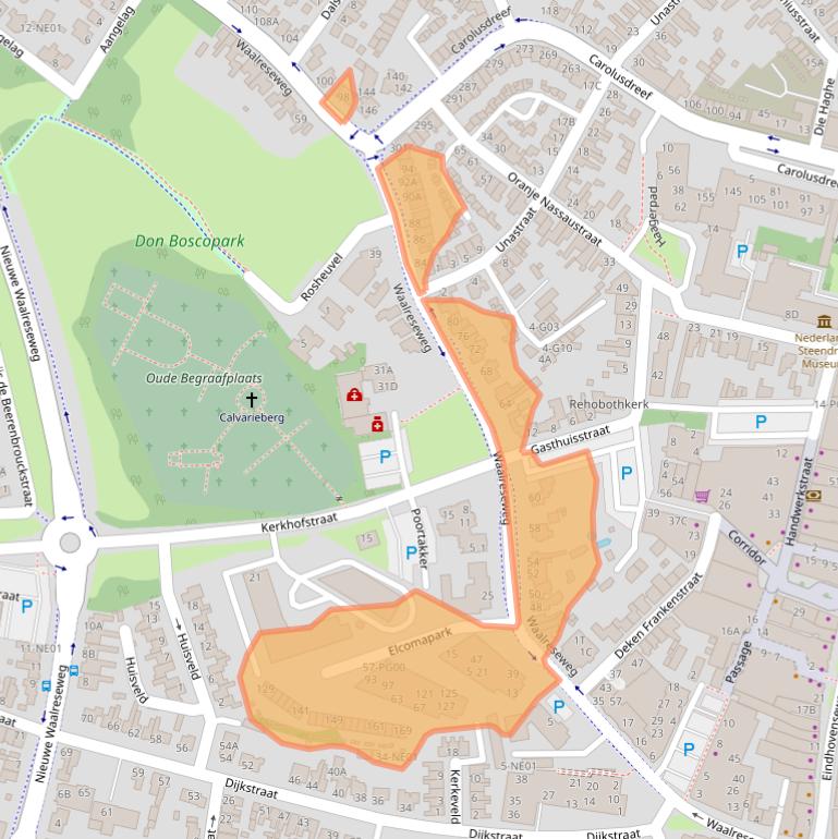 Kaart van postcodegebied 5554HE.