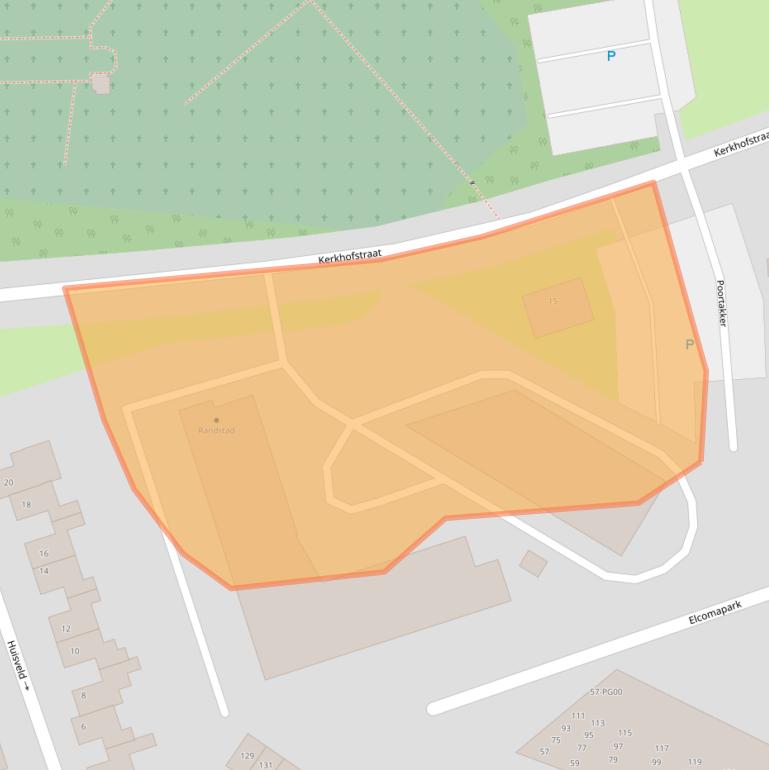 Kaart van postcodegebied 5554HG.