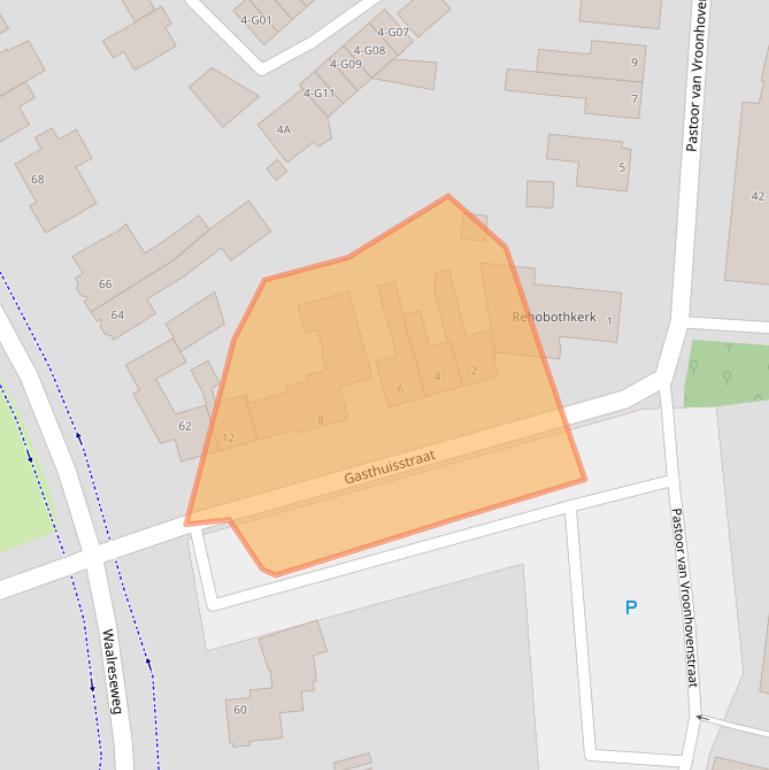 Kaart van postcodegebied 5554HH.