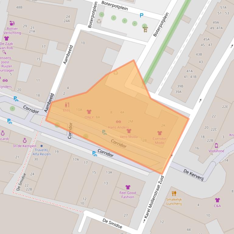 Kaart van postcodegebied 5554HM.