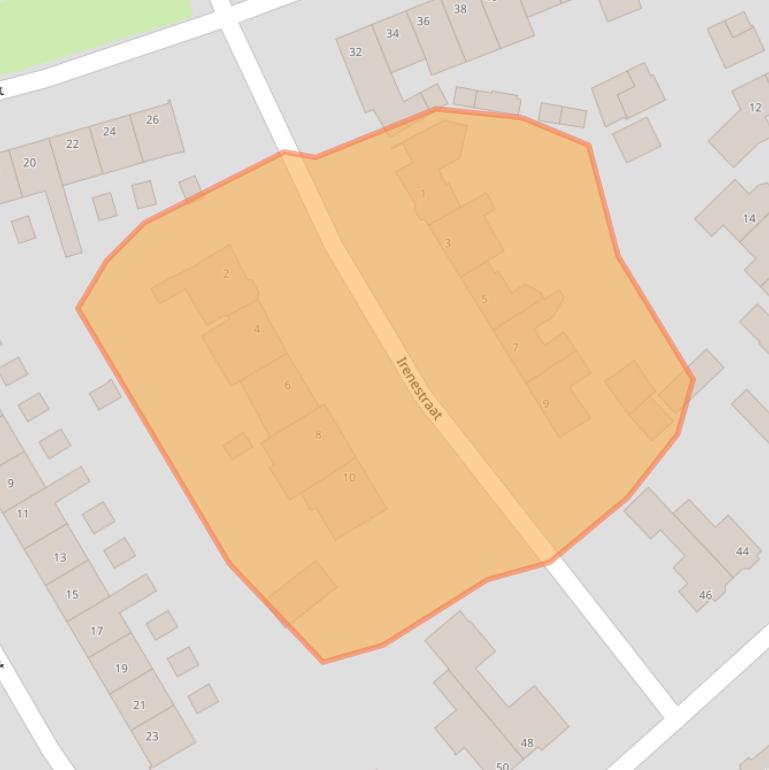 Kaart van postcodegebied 5554JJ.