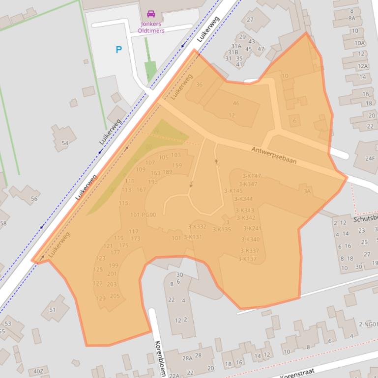 Kaart van postcodegebied 5554JV.