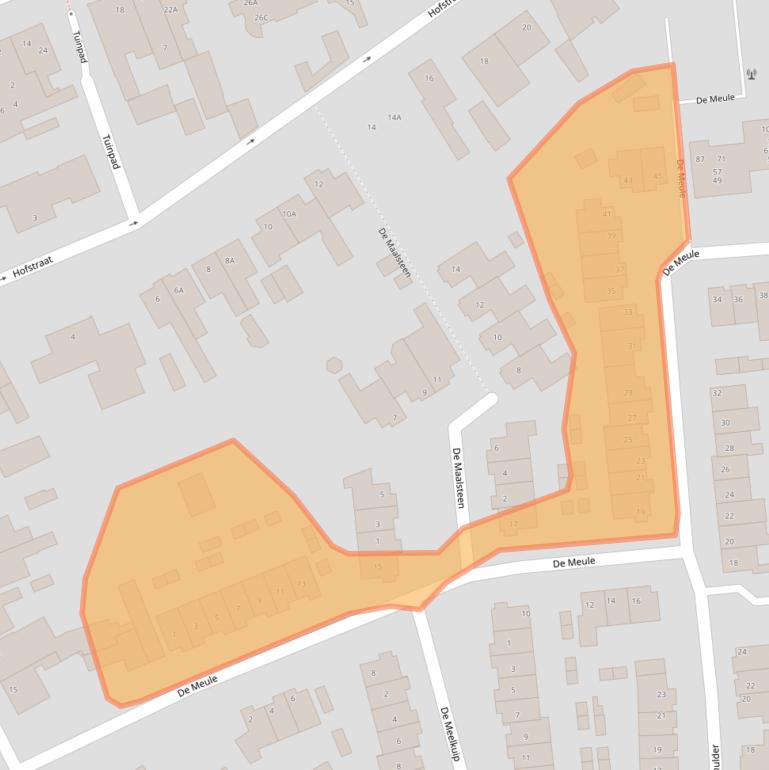 Kaart van postcodegebied 5554KD.