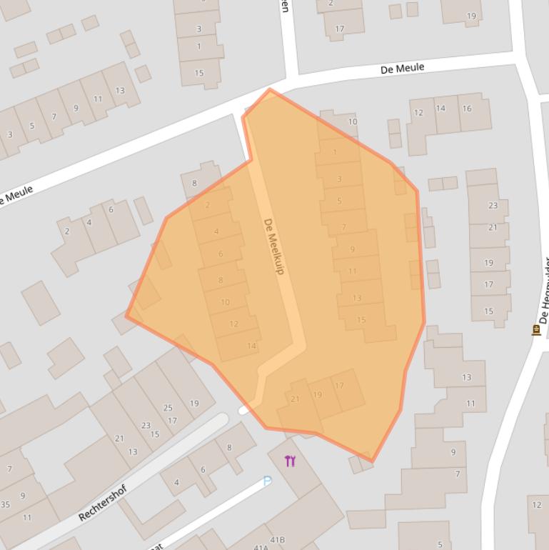 Kaart van postcodegebied 5554KG.