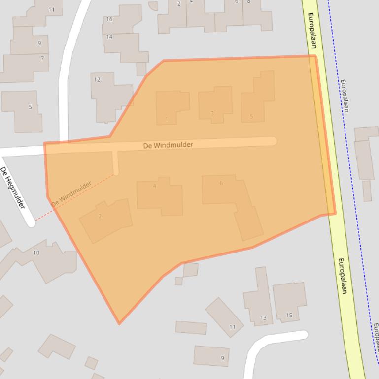 Kaart van postcodegebied 5554KJ.