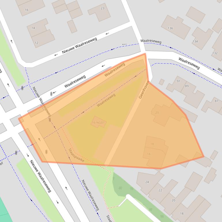 Kaart van postcodegebied 5554LA.