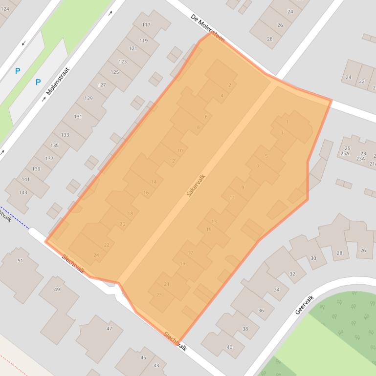 Kaart van postcodegebied 5554MD.