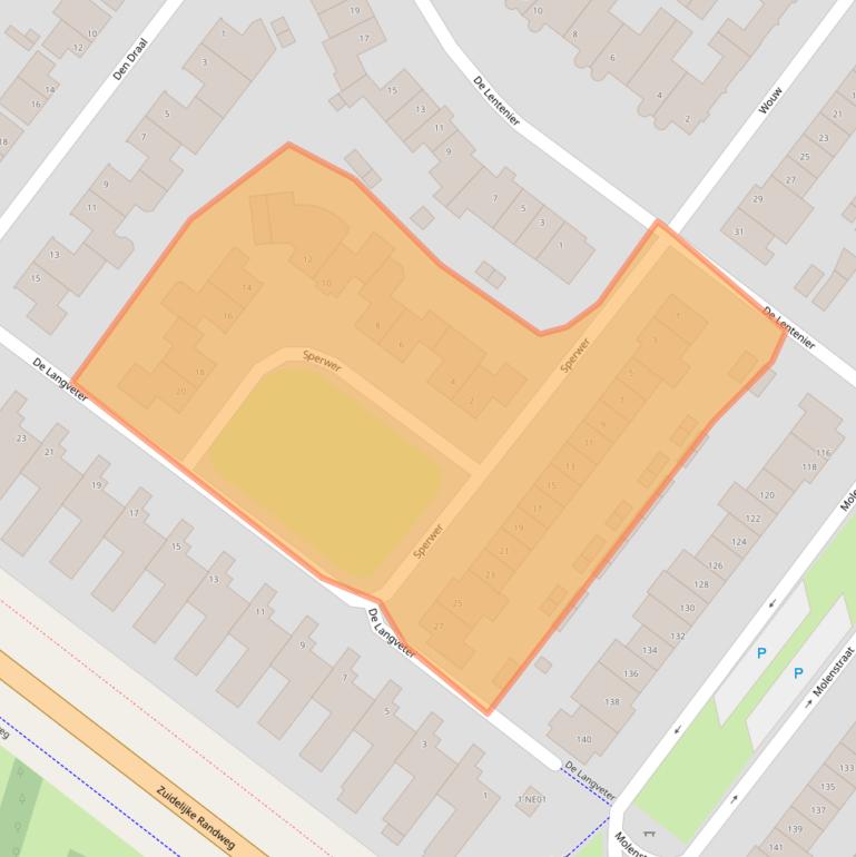 Kaart van postcodegebied 5554MX.