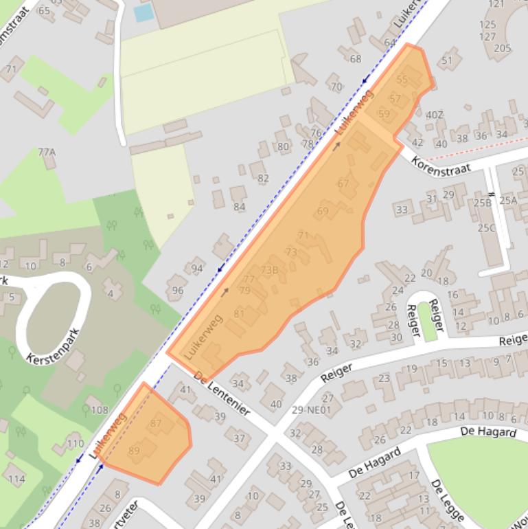Kaart van postcodegebied 5554NB.