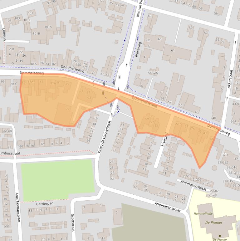Kaart van postcodegebied 5554NM.