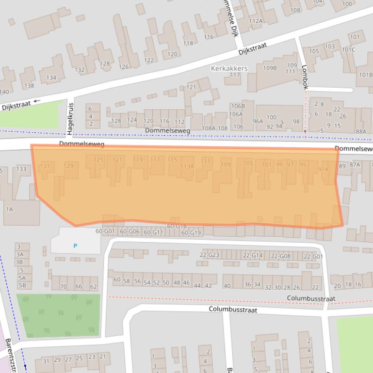 Kaart van postcodegebied 5554NN.