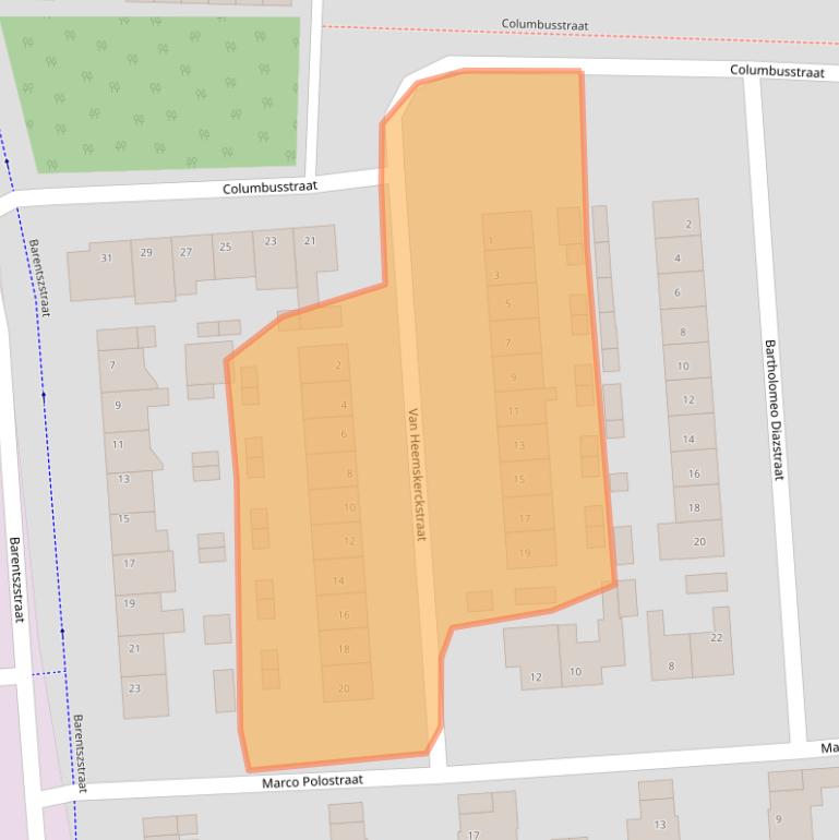 Kaart van postcodegebied 5554PL.