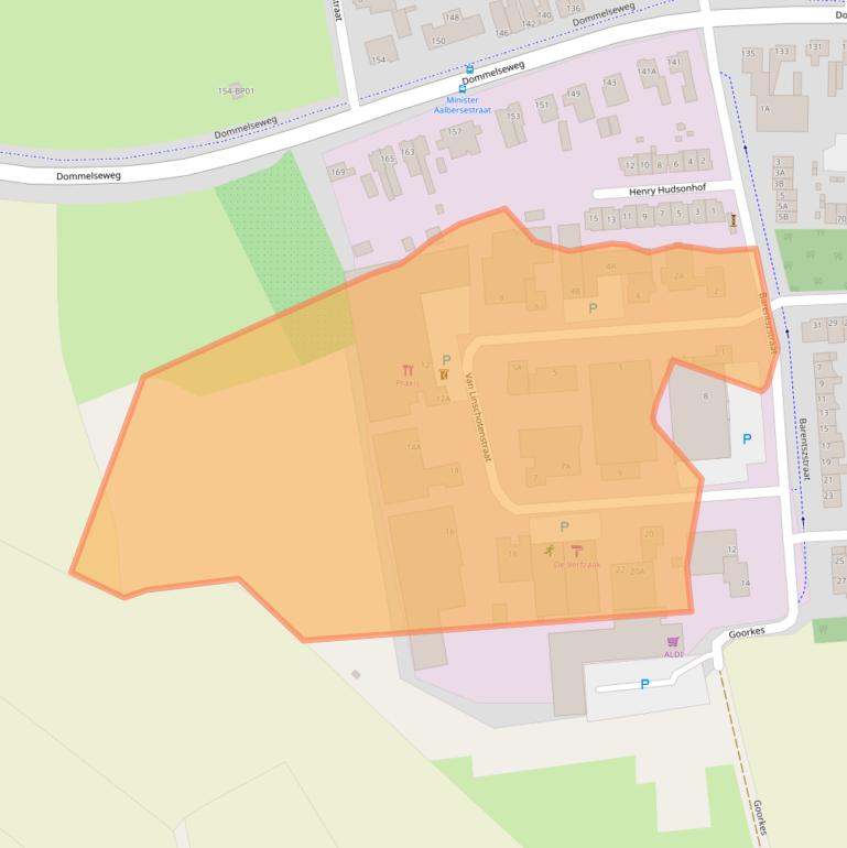 Kaart van postcodegebied 5554PM.