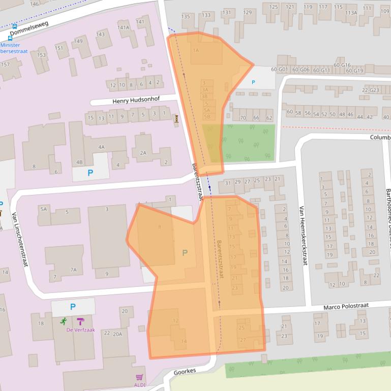 Kaart van postcodegebied 5554PN.