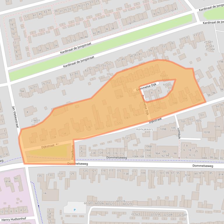Kaart van postcodegebied 5554PT.